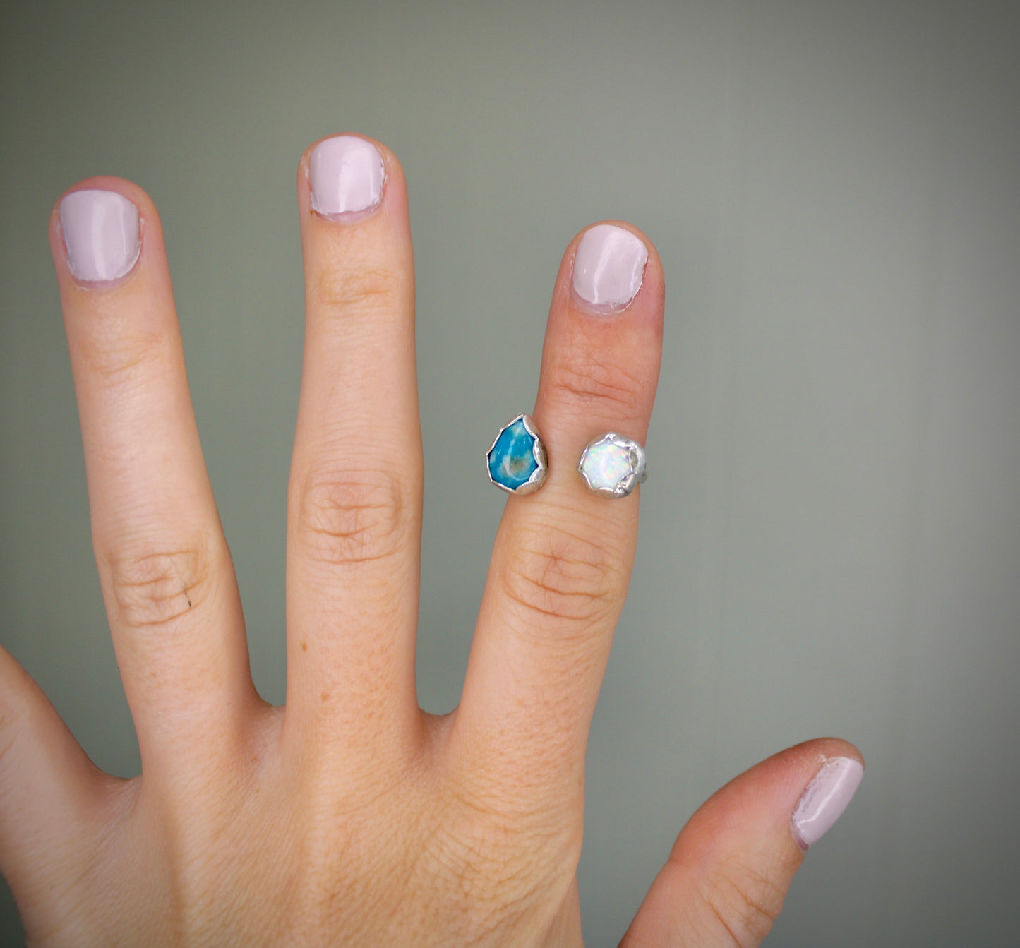 Size 5- Sterling Silver Open Ring