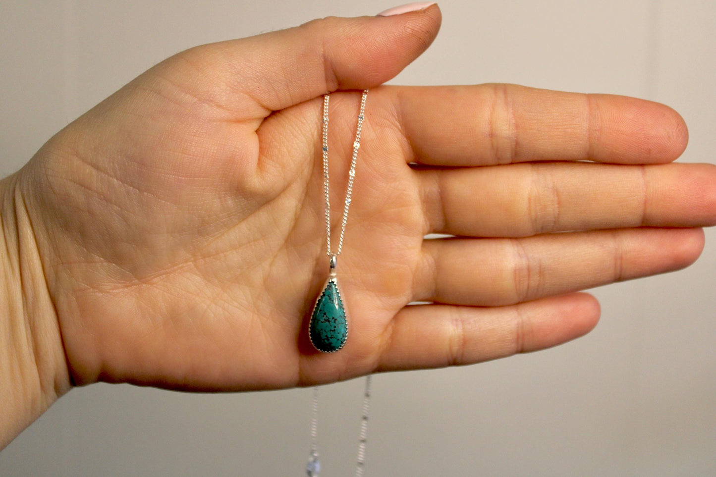 Sterling Silver Turquoise Necklace