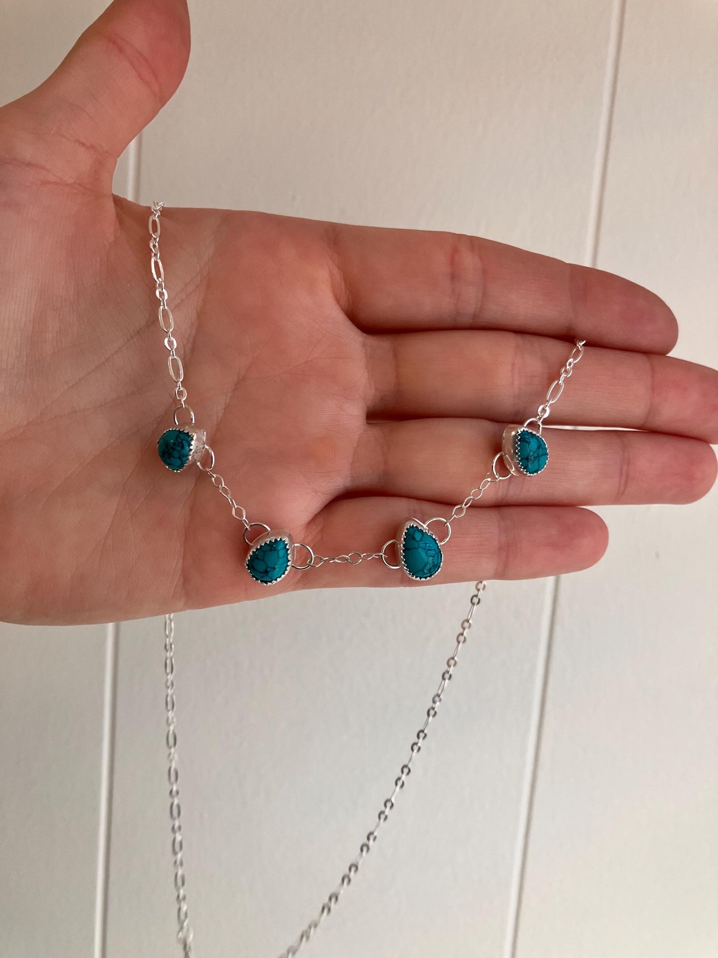 Turquoise Teardrop Necklace