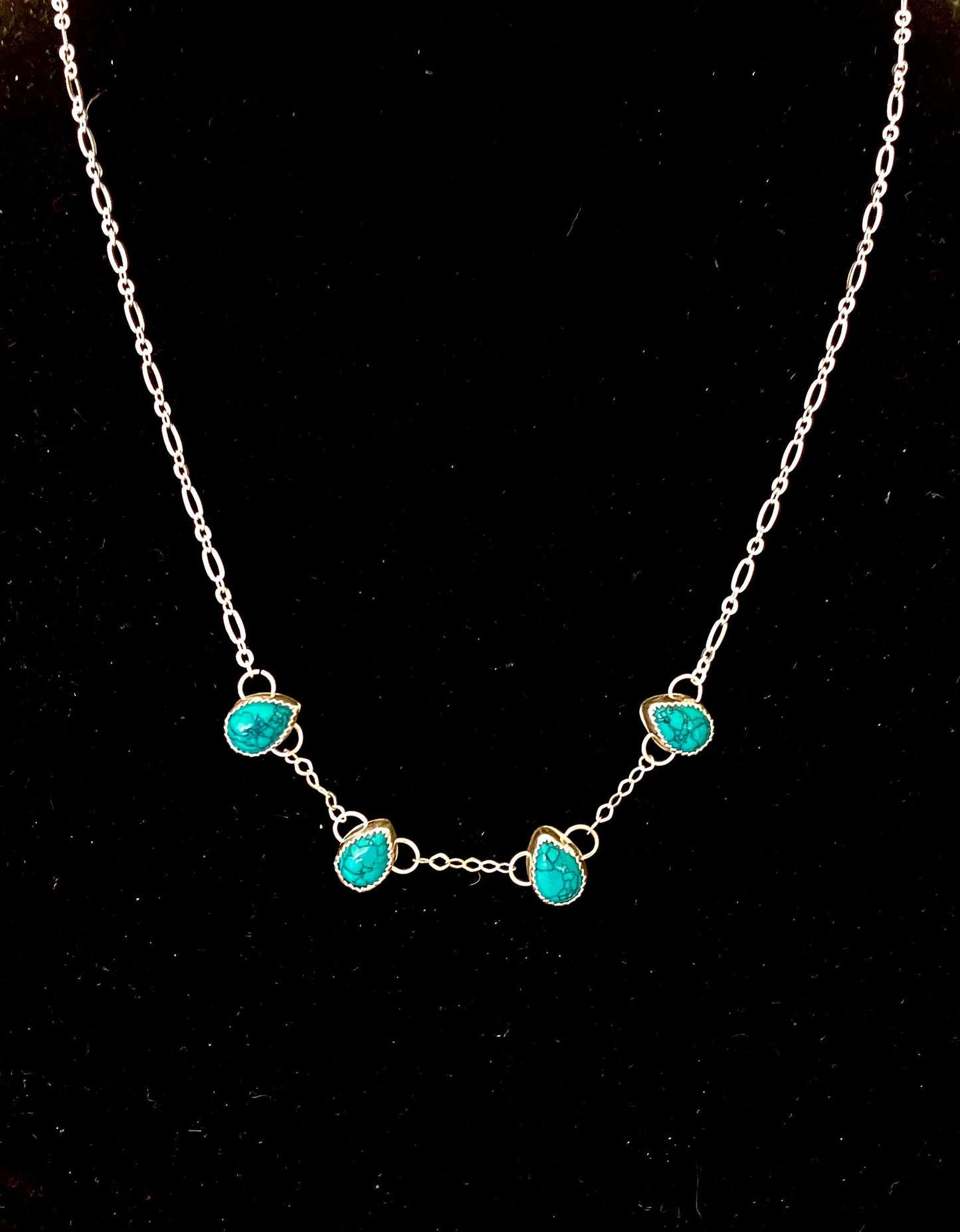 Turquoise Teardrop Necklace