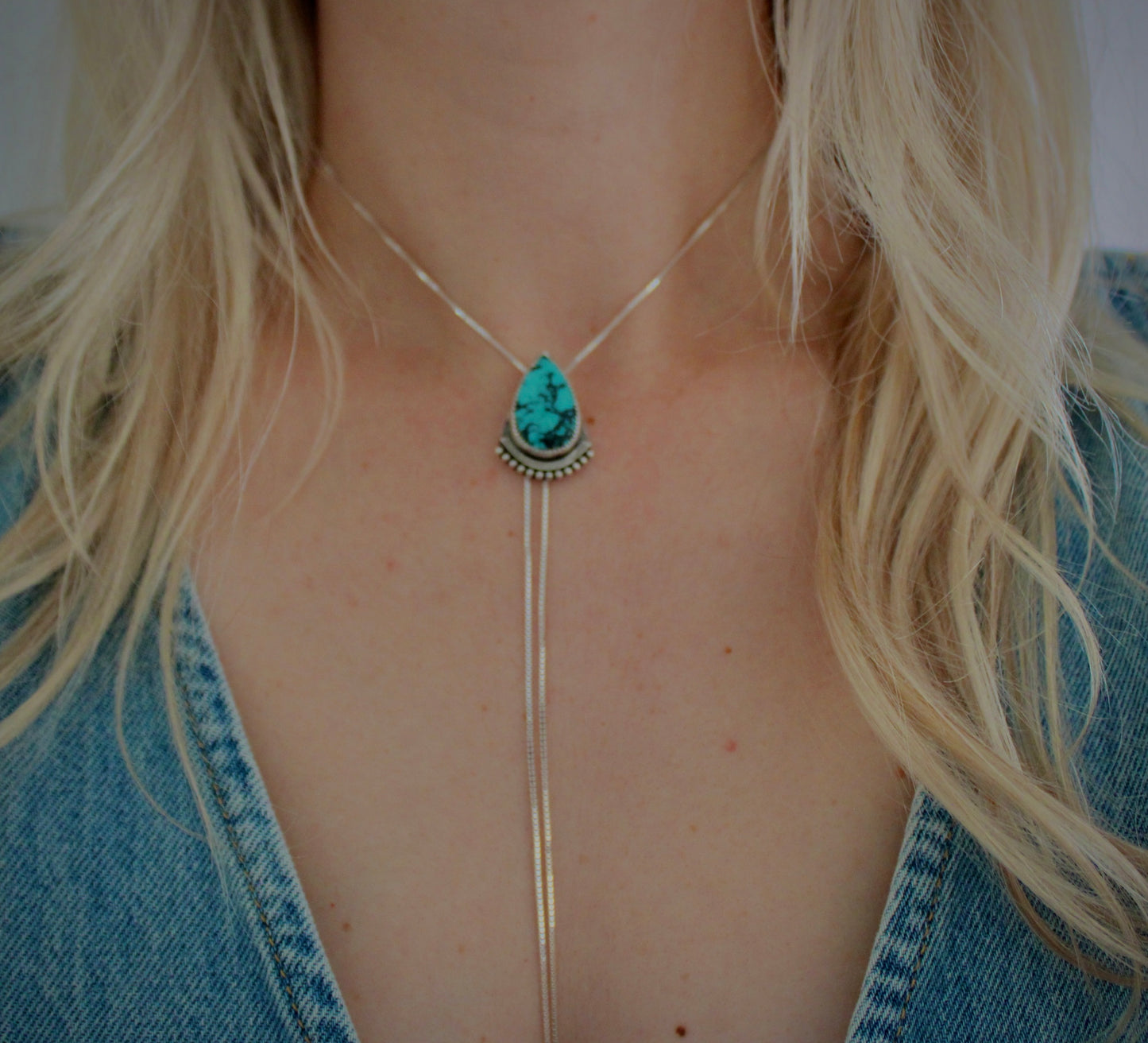 Turquoise Bolo Necklace