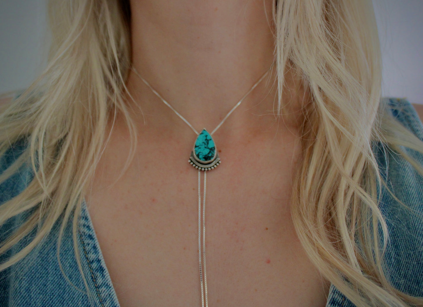 Turquoise Bolo Necklace