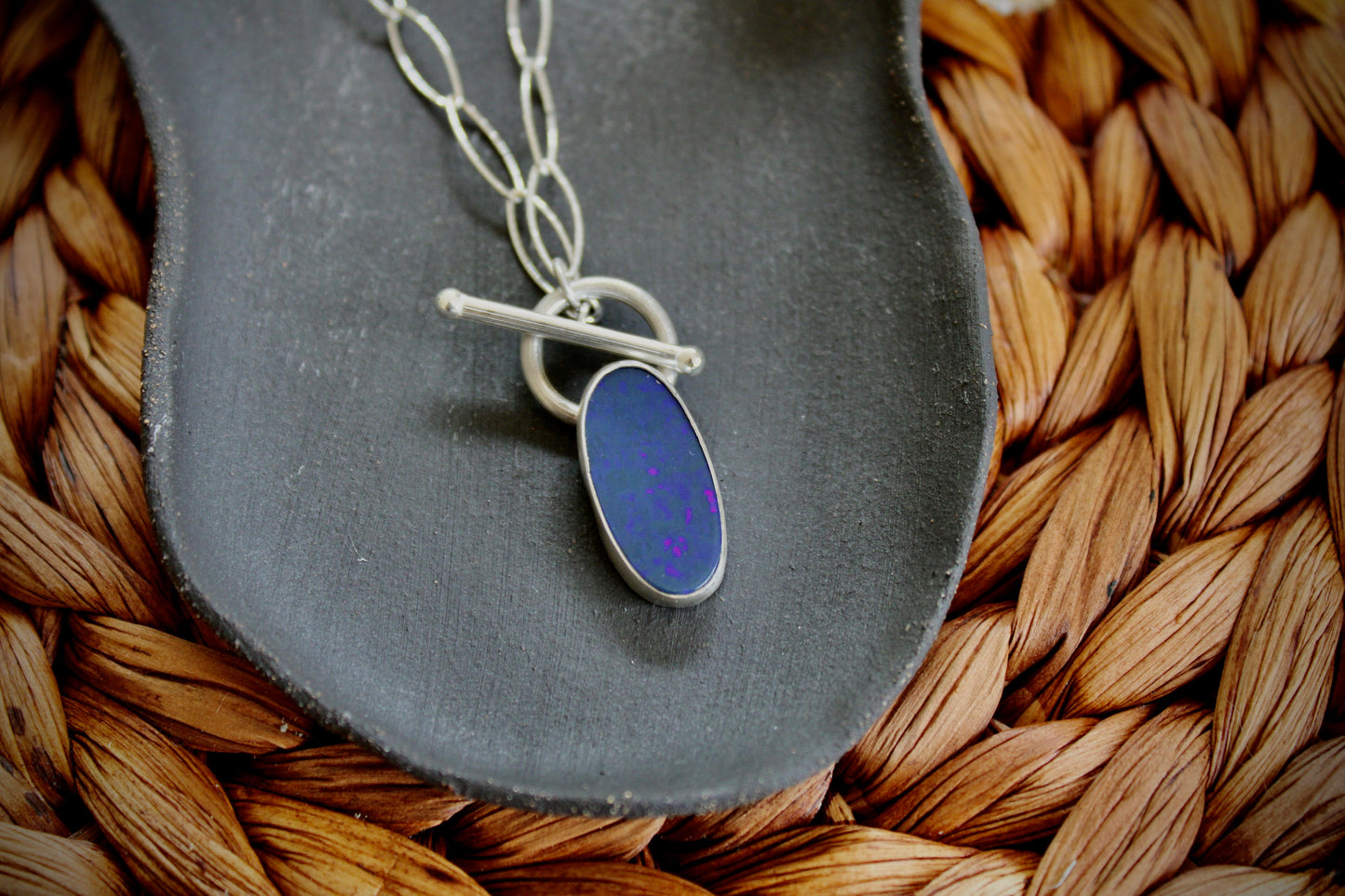 Opal Toggle Necklace