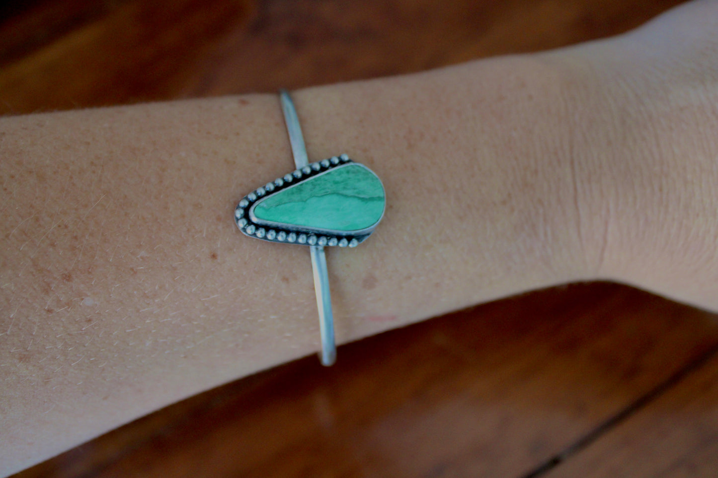 Lucin Variscite Sterling Silver Cuff