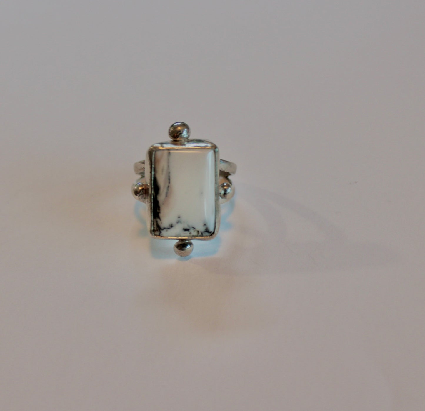 Size 9.5 White Buffalo Turquoise Ring