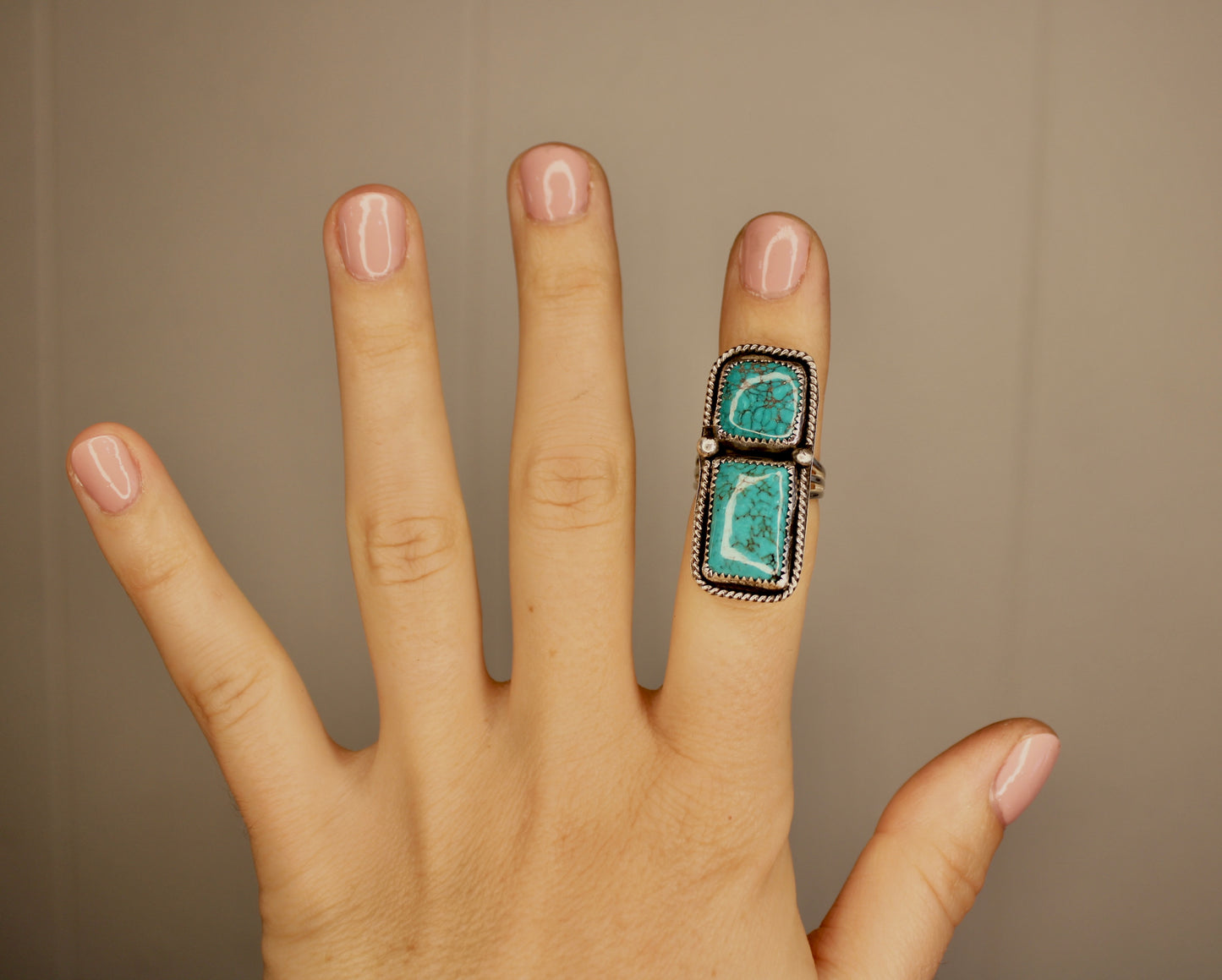 Size 6.5 Sterling Silver Turquoise Ring