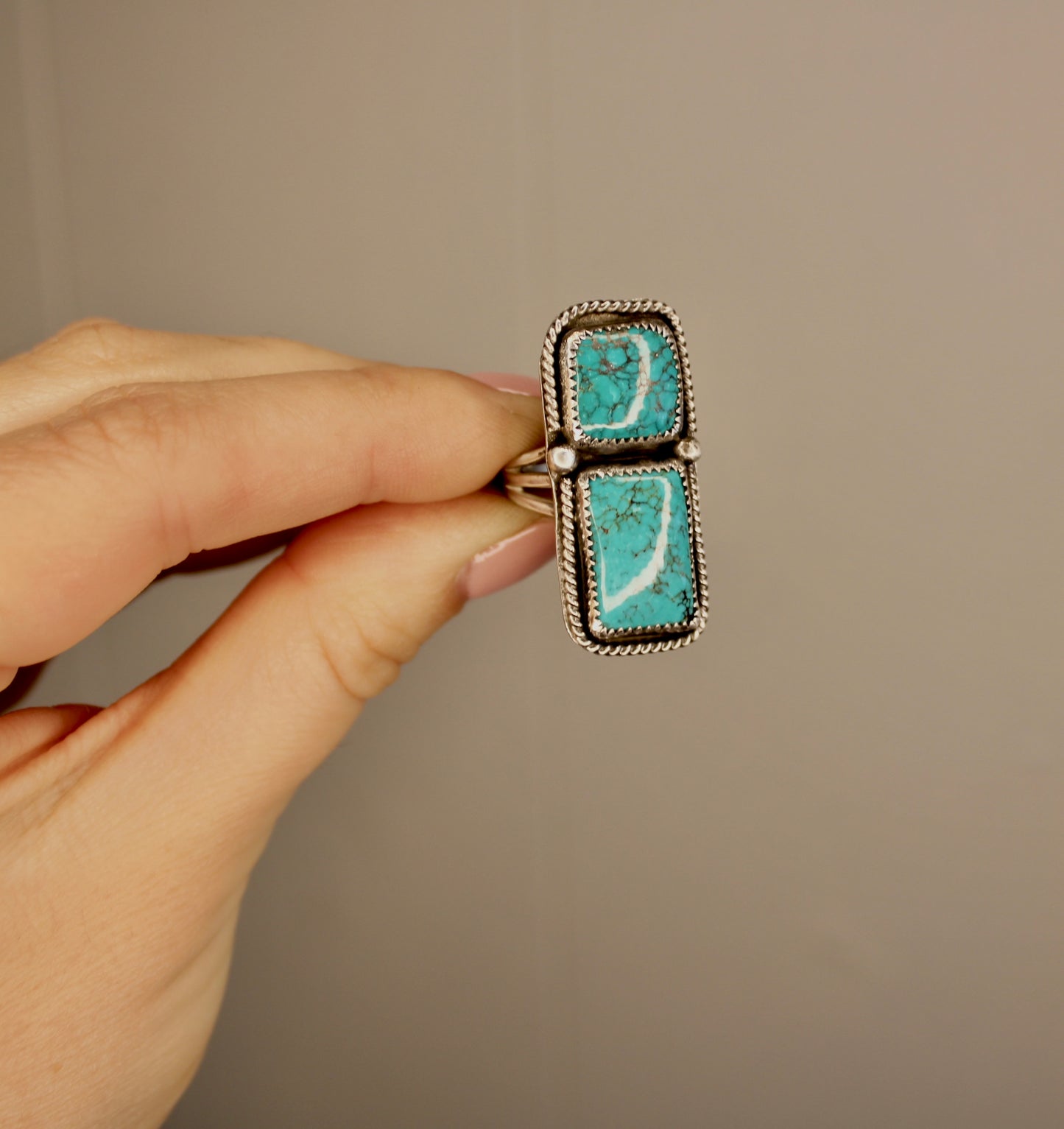 Size 6.5 Sterling Silver Turquoise Ring