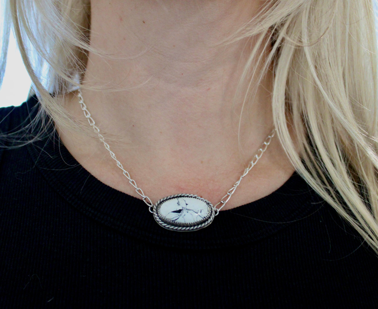 White Bison Choker Necklace
