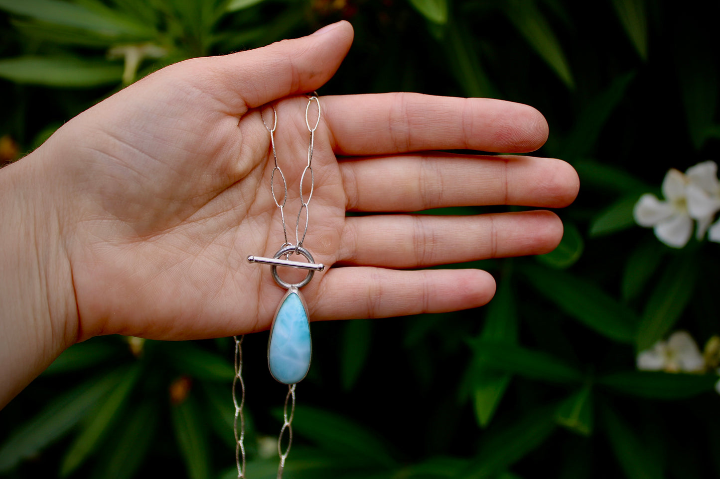 Larimar Toggle Necklace