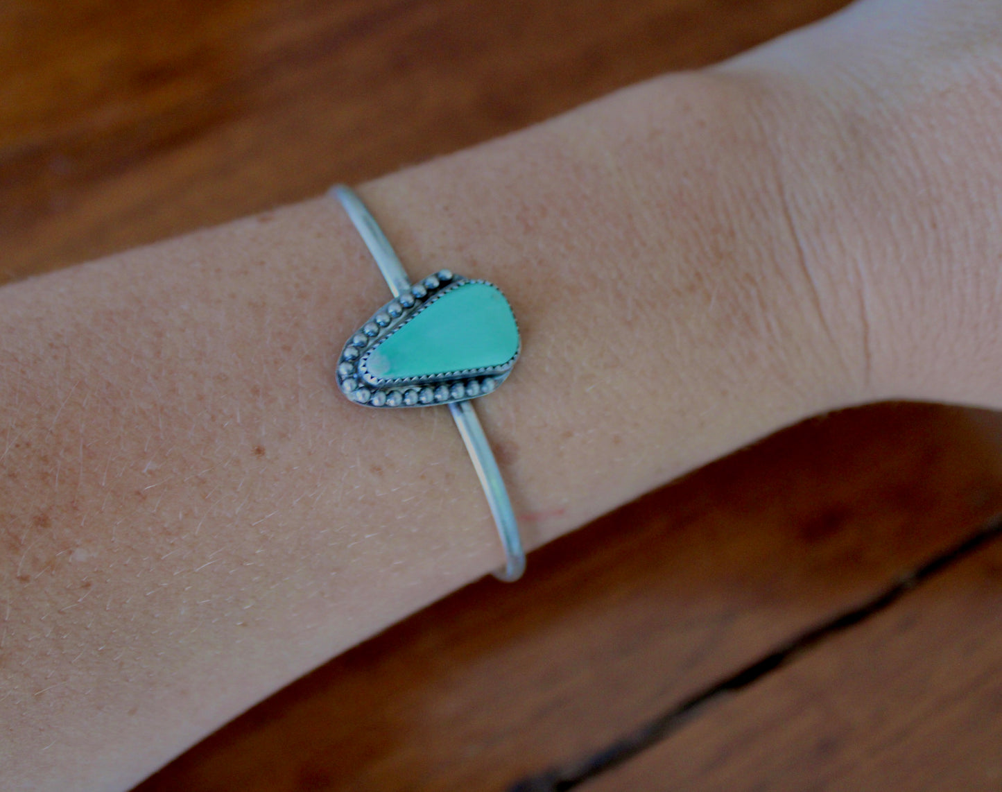 Lucin Variscite Sterling Silver Cuff