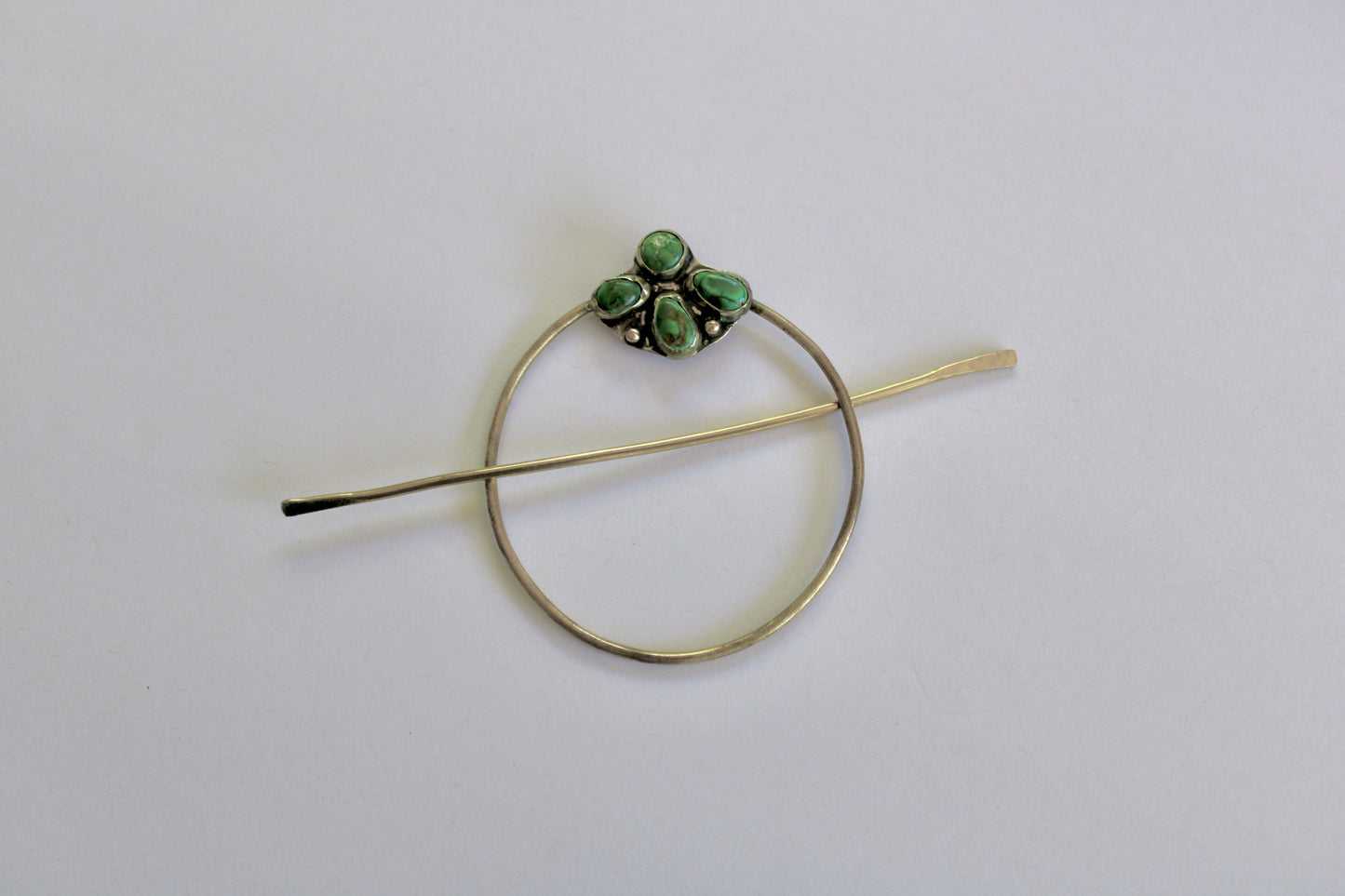 Turquoise Hair Pin with Sonoran Gold Turquoise