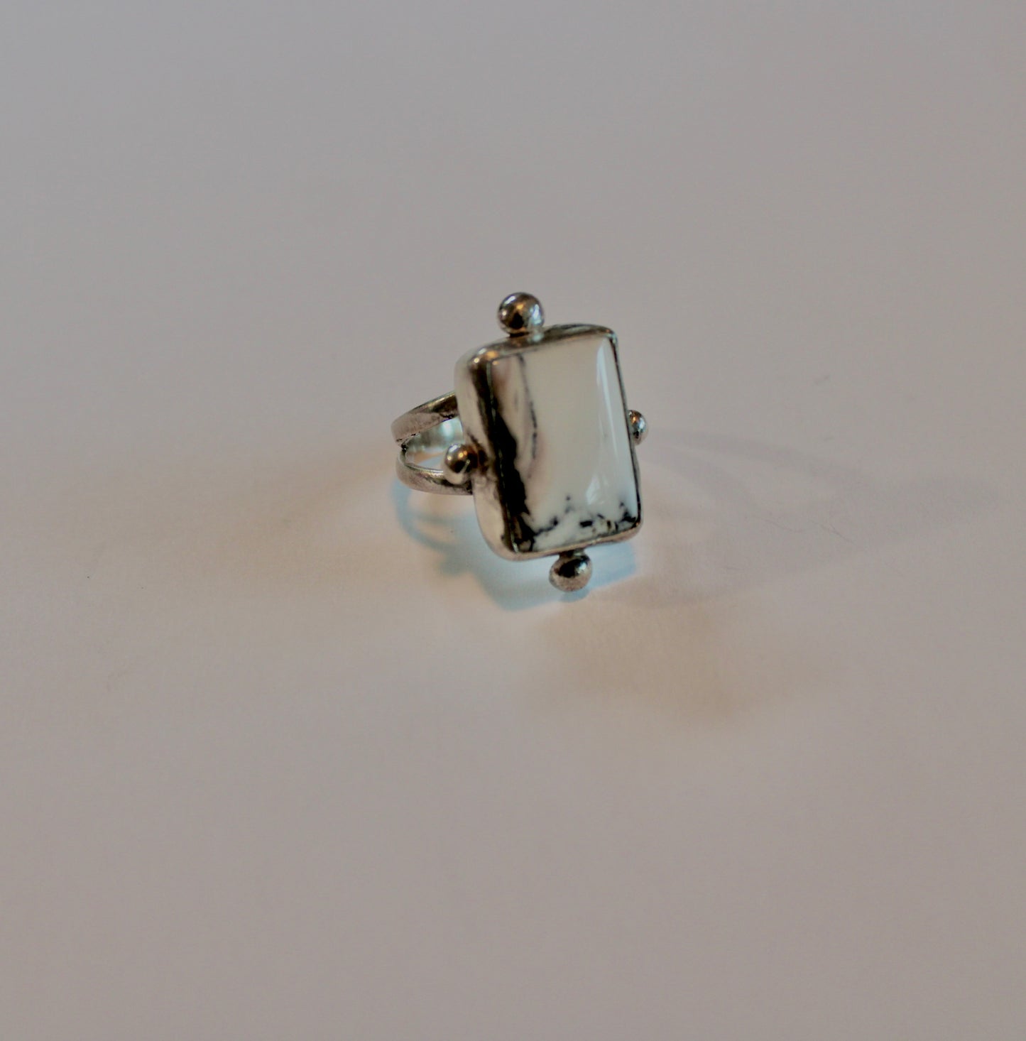 Size 9.5 White Buffalo Turquoise Ring