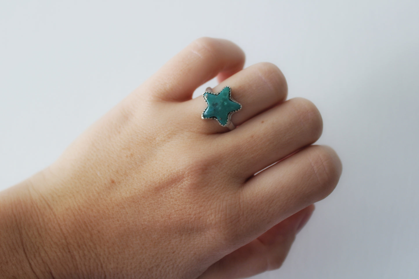 Campitos Turquoise Star Ring-size 6