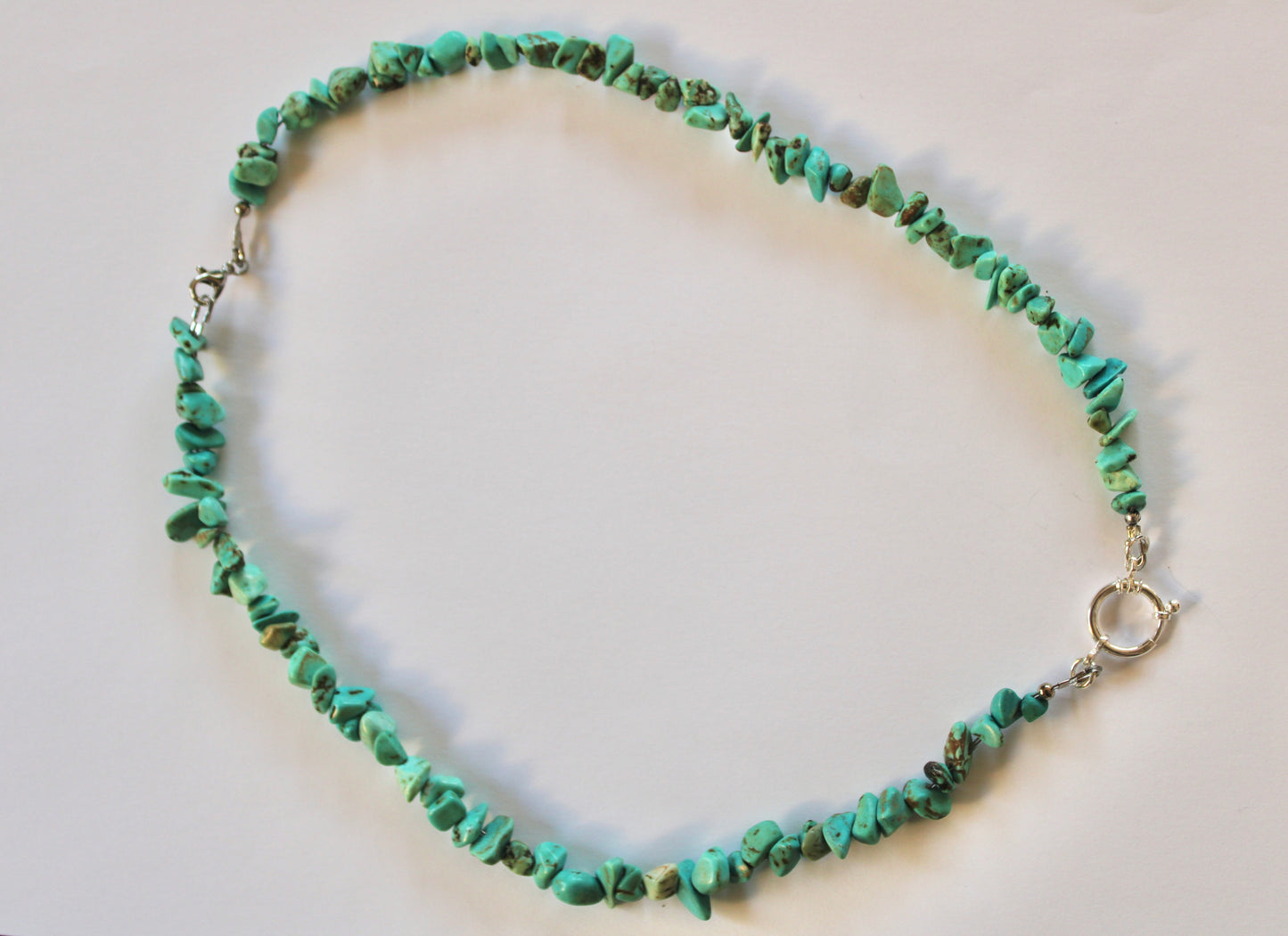 Turquoise Beaded Charm Necklace