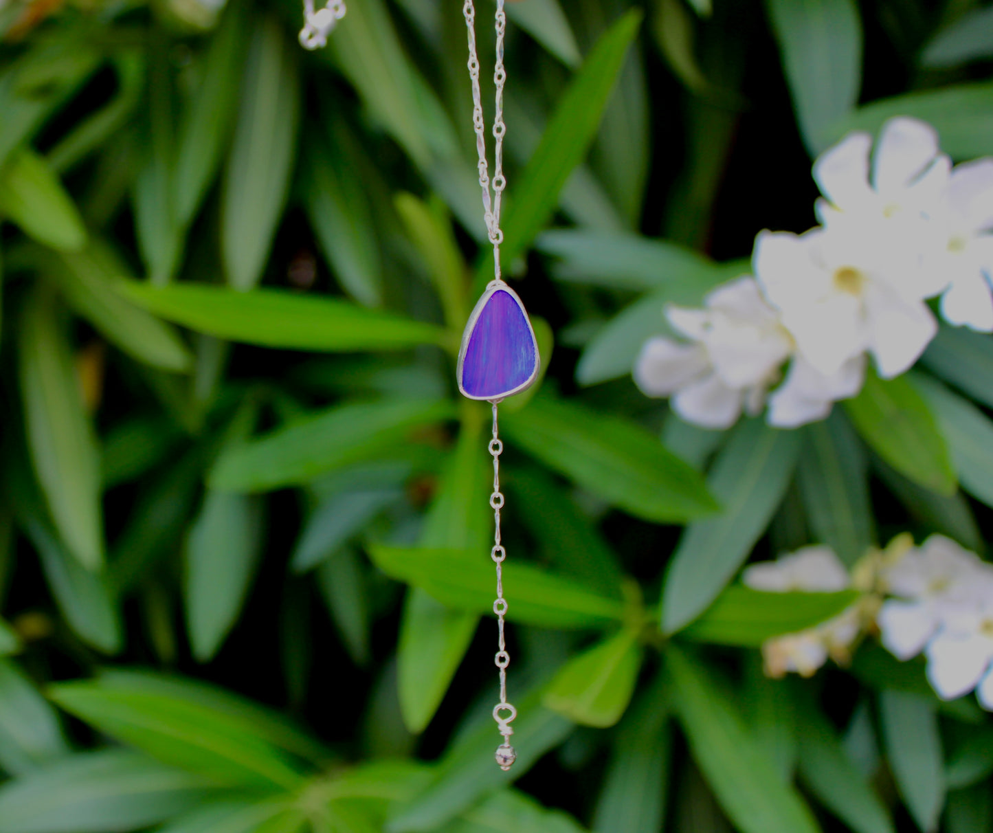 Opal Lariat Necklace