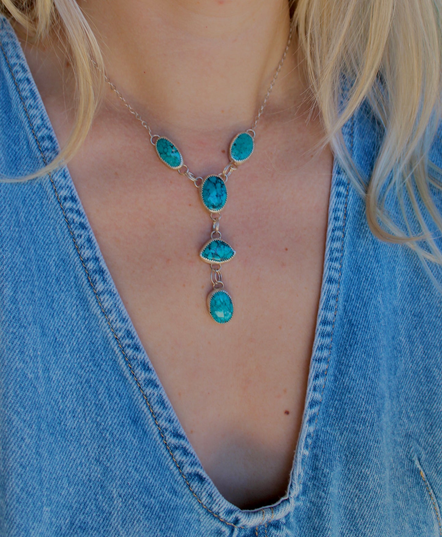 Turquoise Lariat Necklace