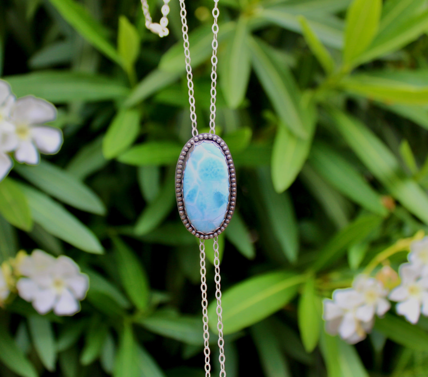 Larimar Bolo Necklace