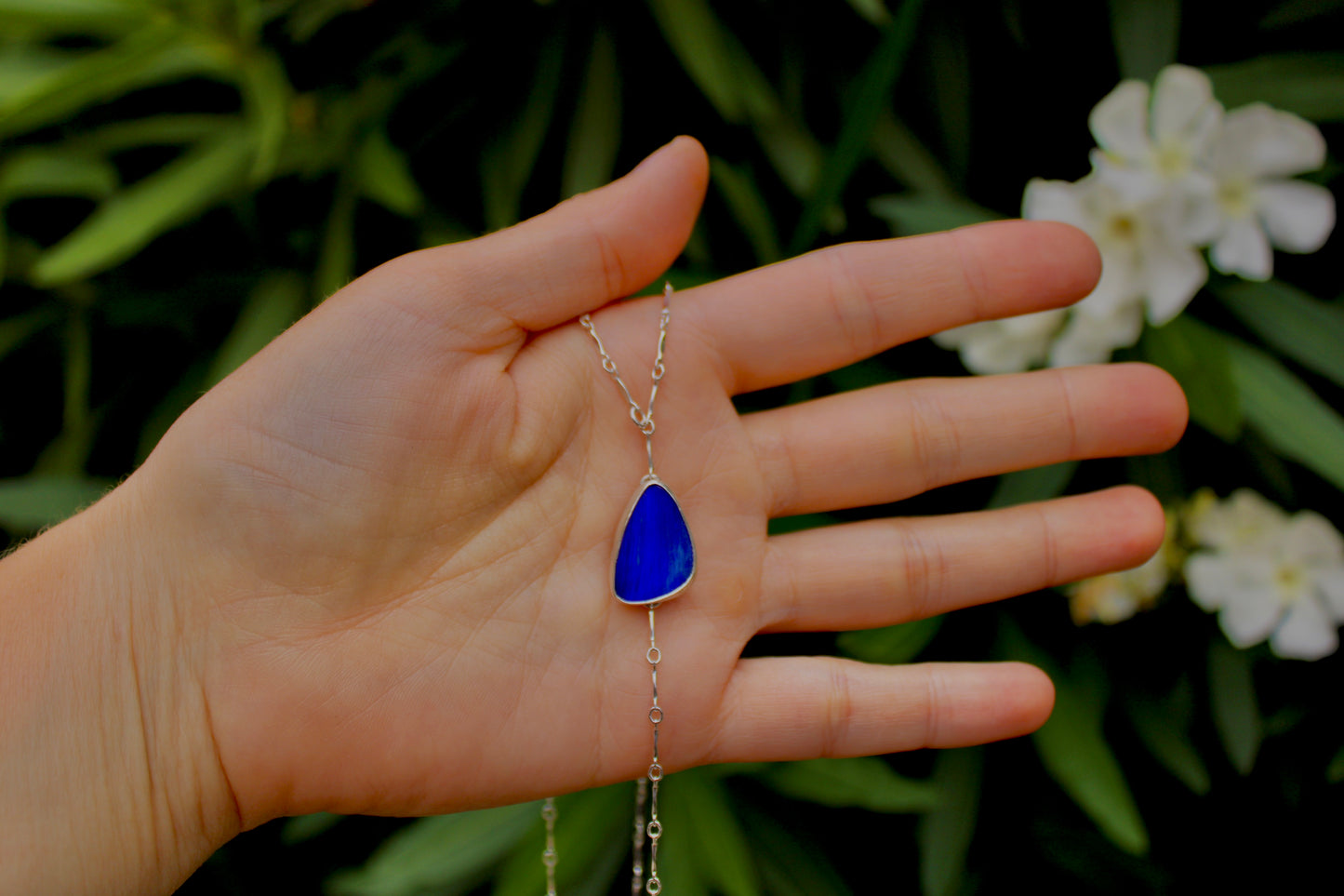 Opal Lariat Necklace