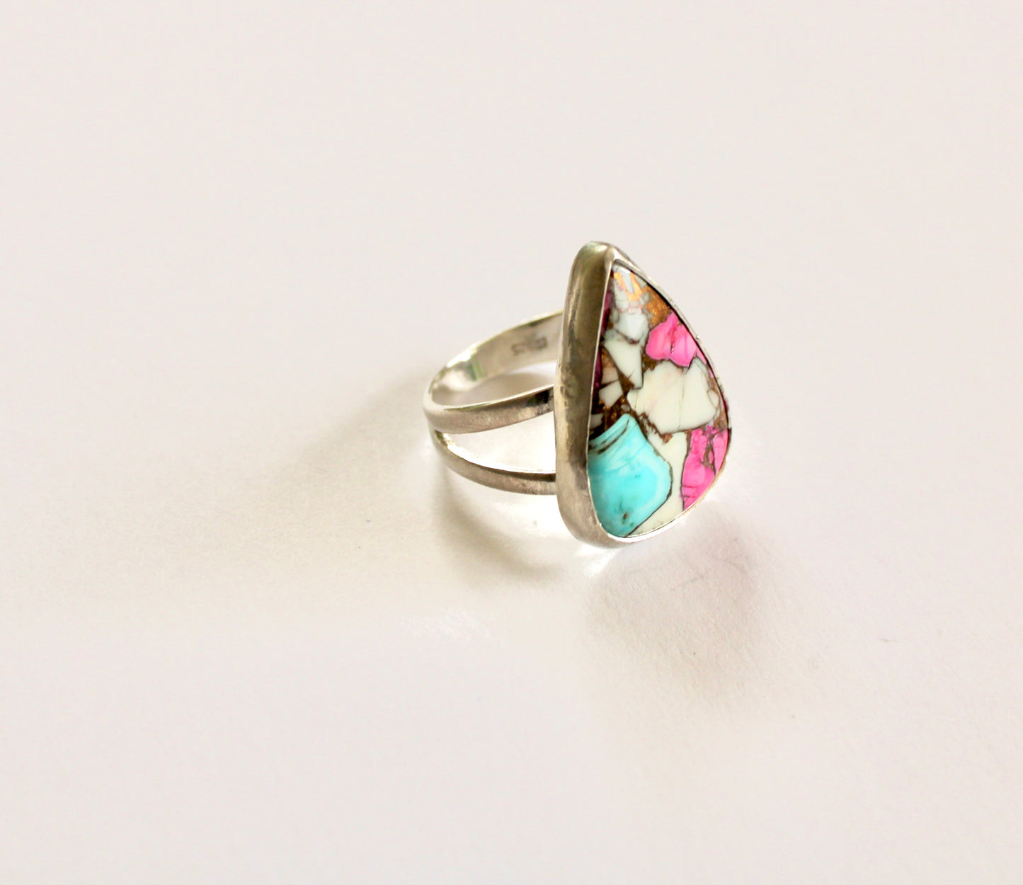 Size 9-Cotton Candy Pink Dahlia Ring
