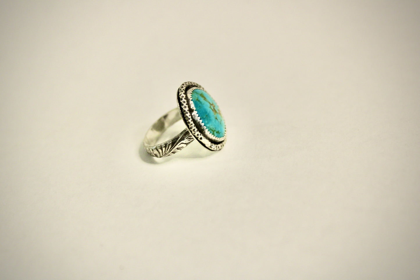 Size 6-Sonoran Turquoise Sterling Floral Ring
