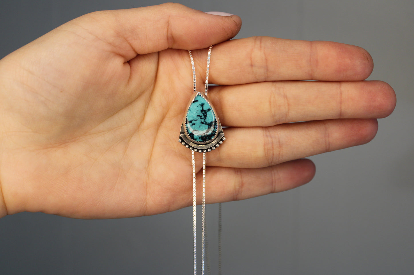 Turquoise Bolo Necklace