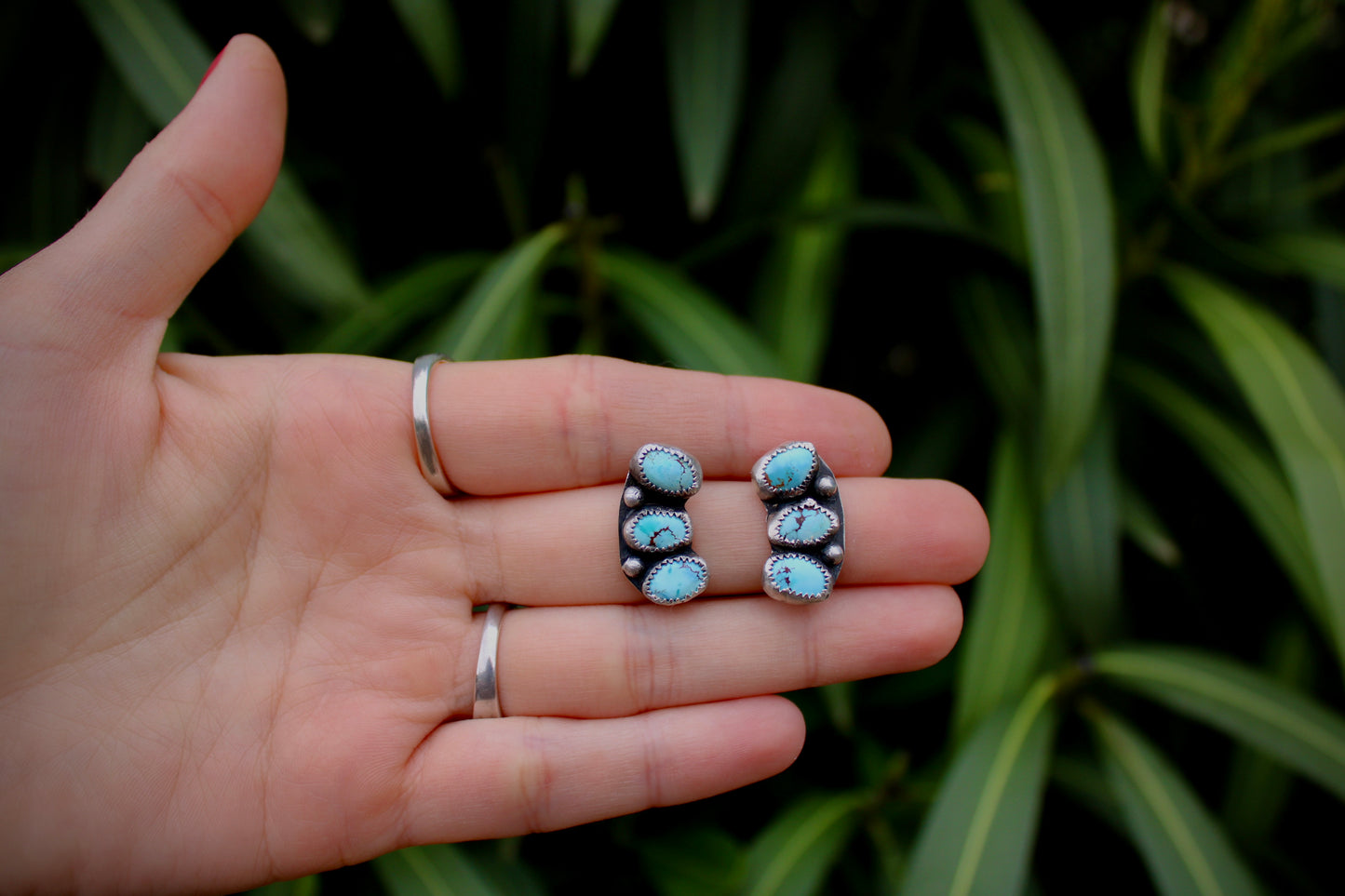 Golden Hills earring studs