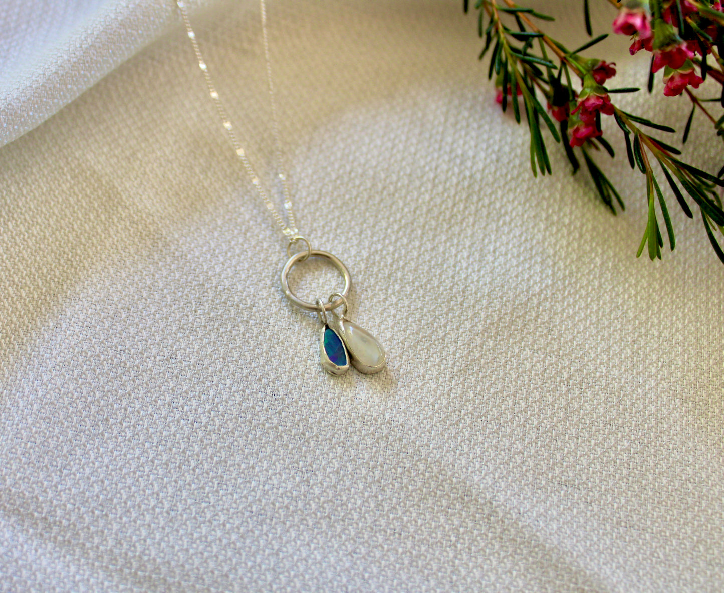 Opal and Moonstone Necklace