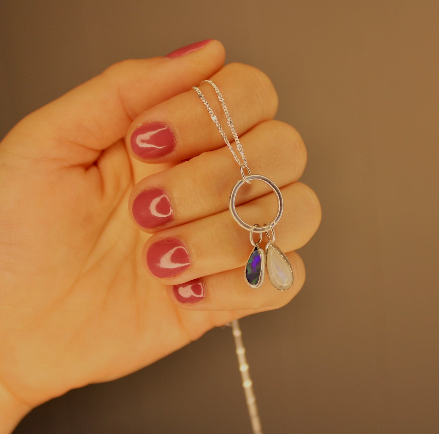 Opal and Moonstone Necklace