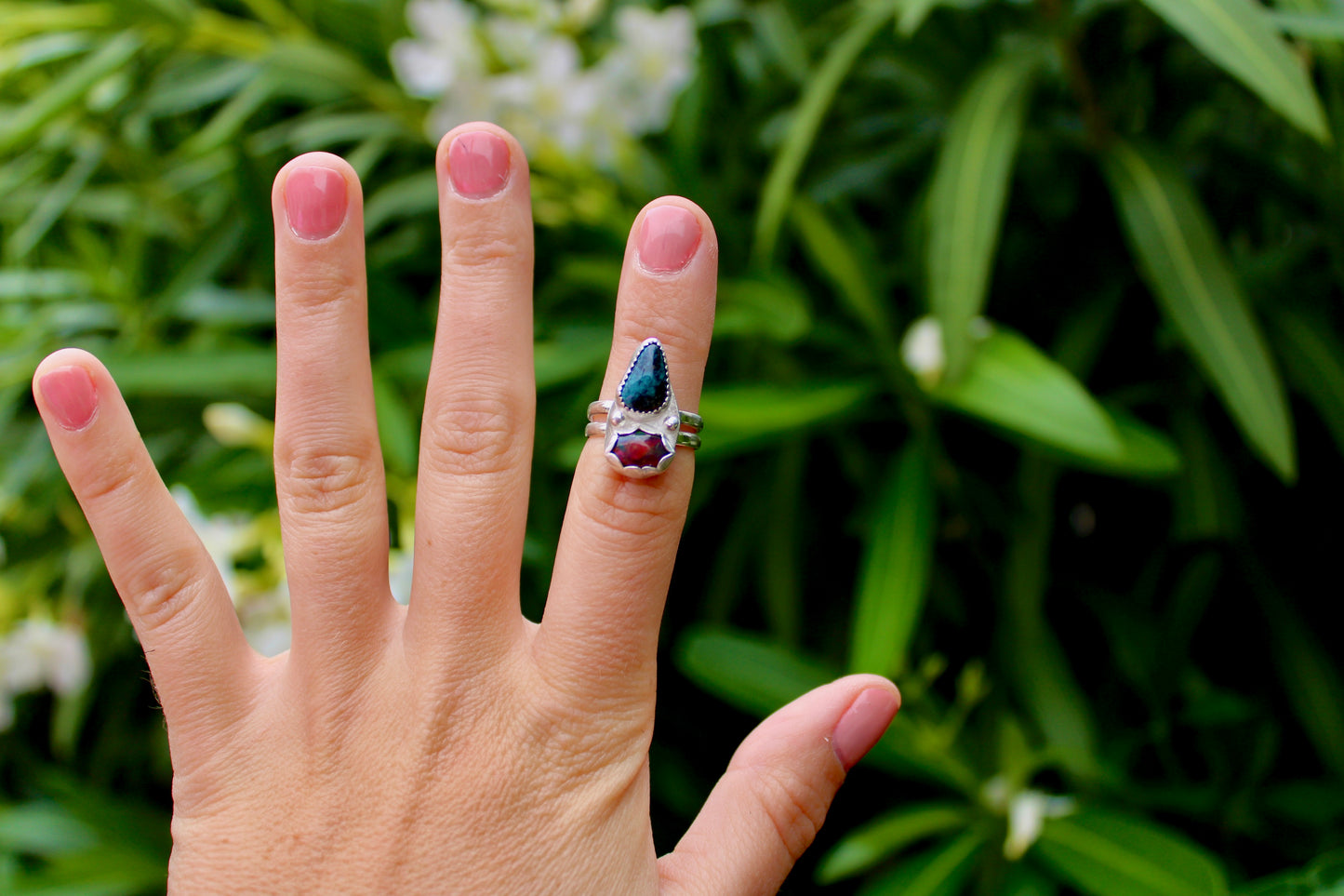 Size 6.5 - Opal and Turquoise Ring