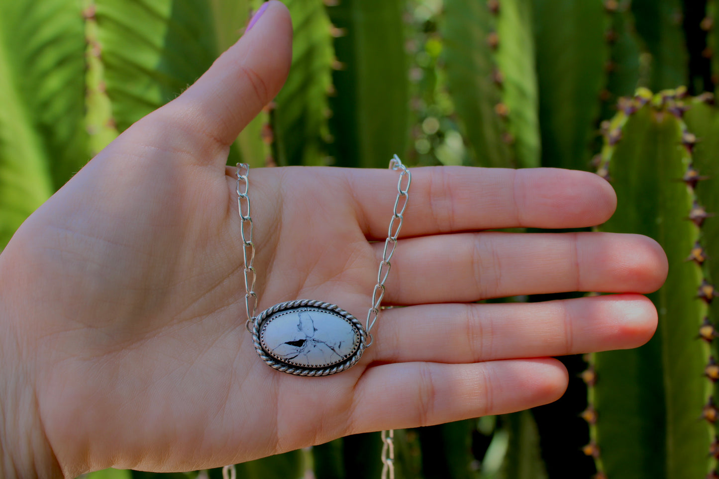 White Bison Choker Necklace