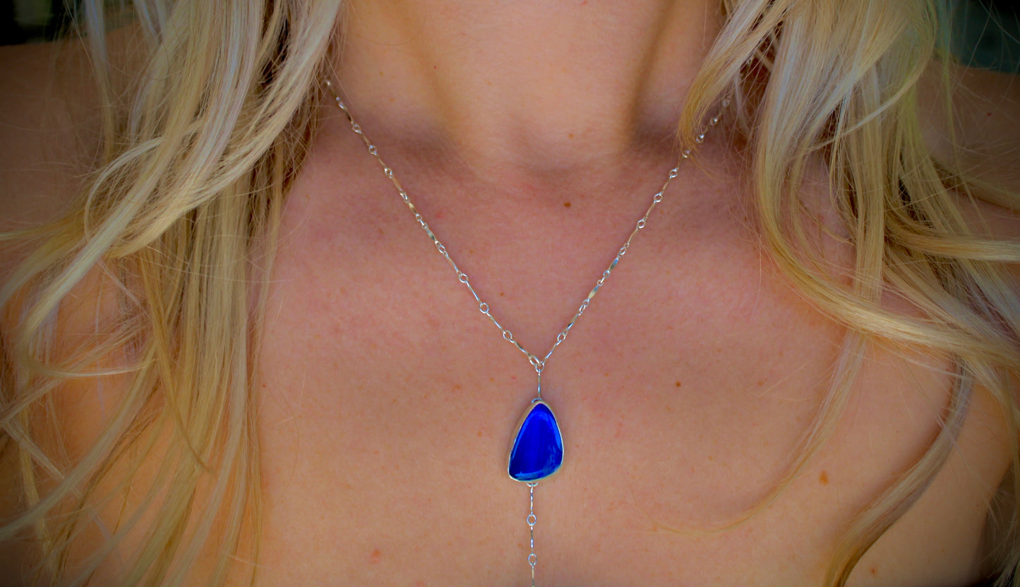 Opal Lariat Necklace
