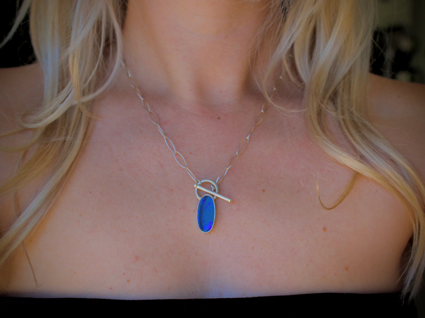 Opal Toggle Necklace