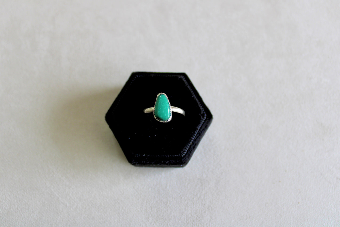 Size 8.5- Turquoise Sterling Silver Ring