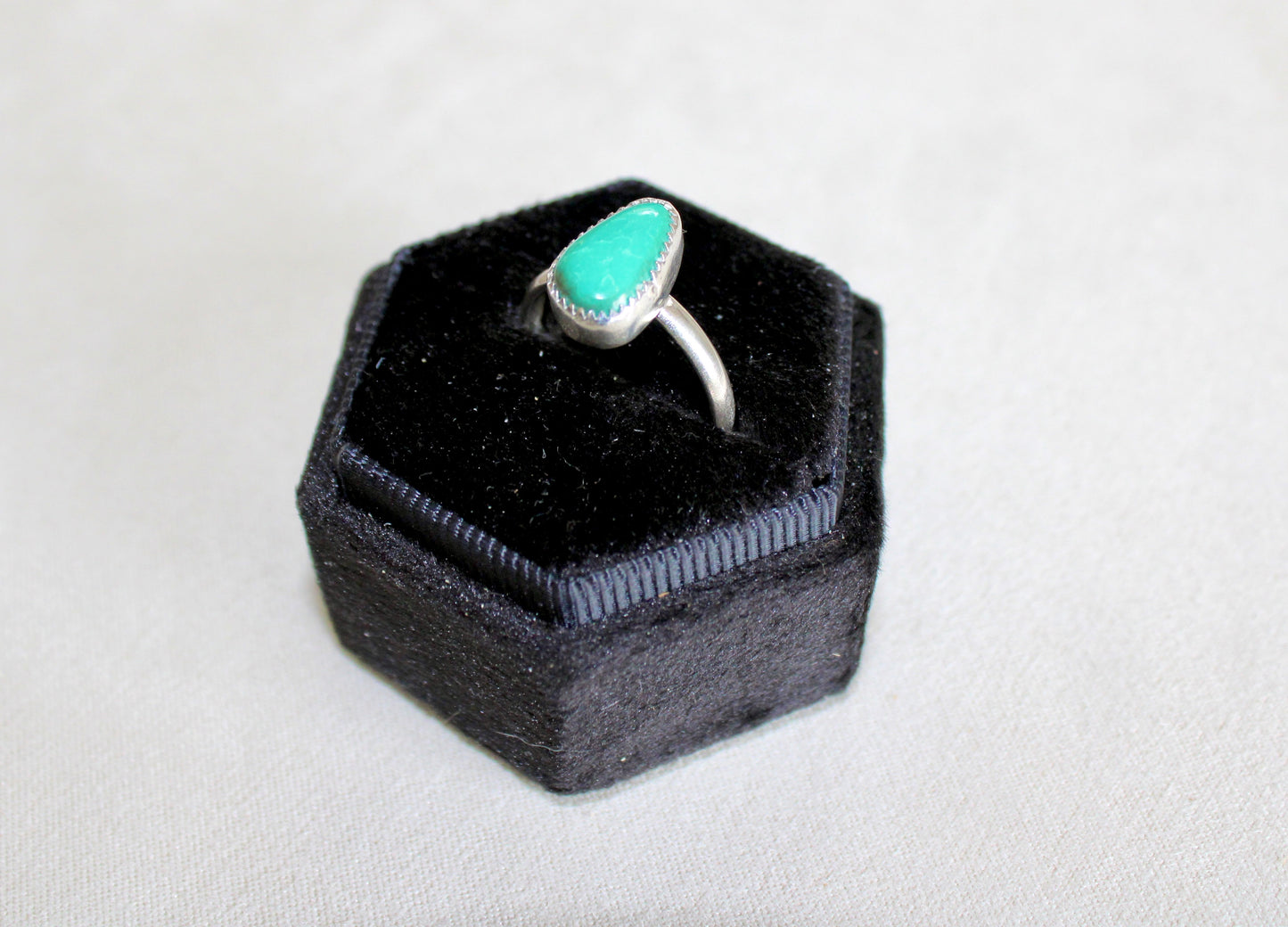 Size 8.5- Turquoise Sterling Silver Ring