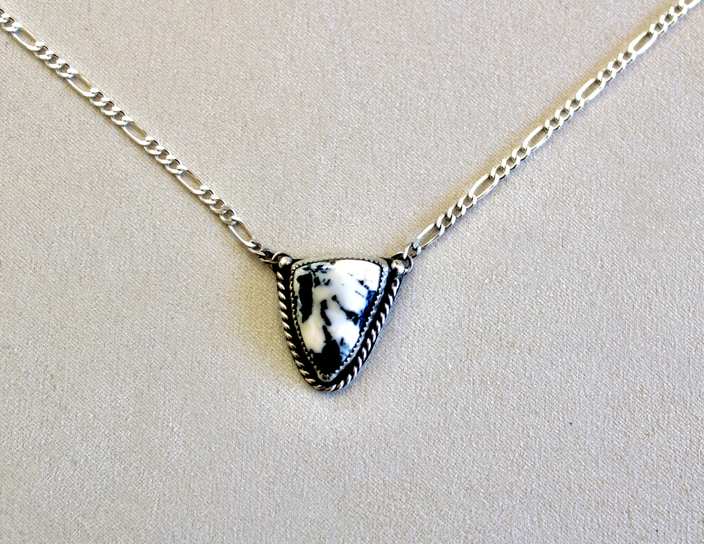 Figaro Chain White Buffalo Necklace