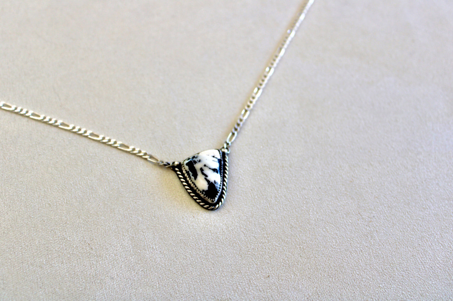 Figaro Chain White Buffalo Necklace