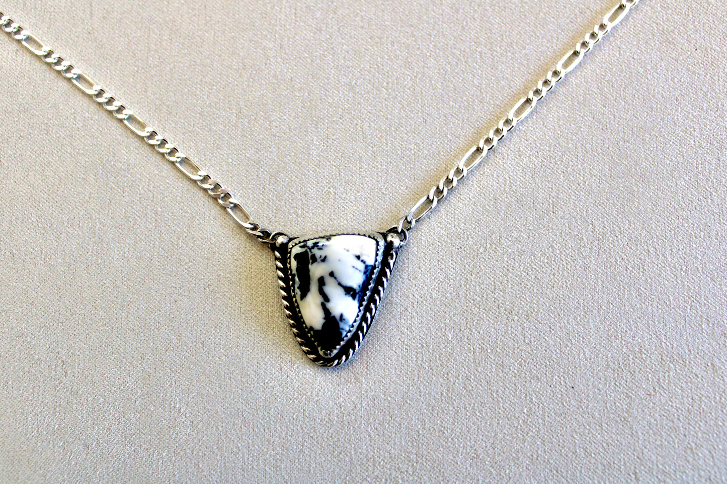 Figaro Chain White Buffalo Necklace