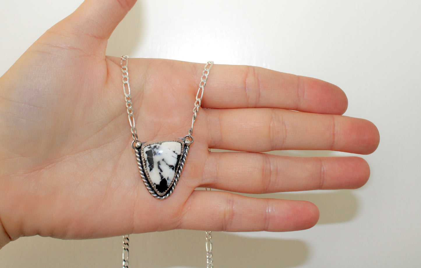 Figaro Chain White Buffalo Necklace