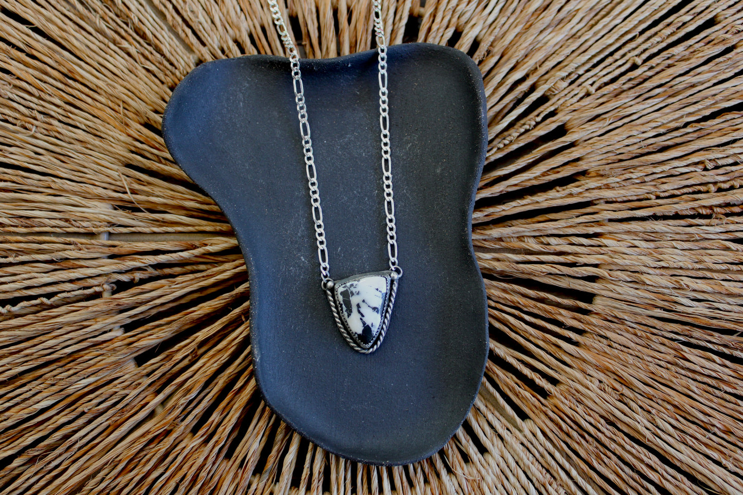 Figaro Chain White Buffalo Necklace