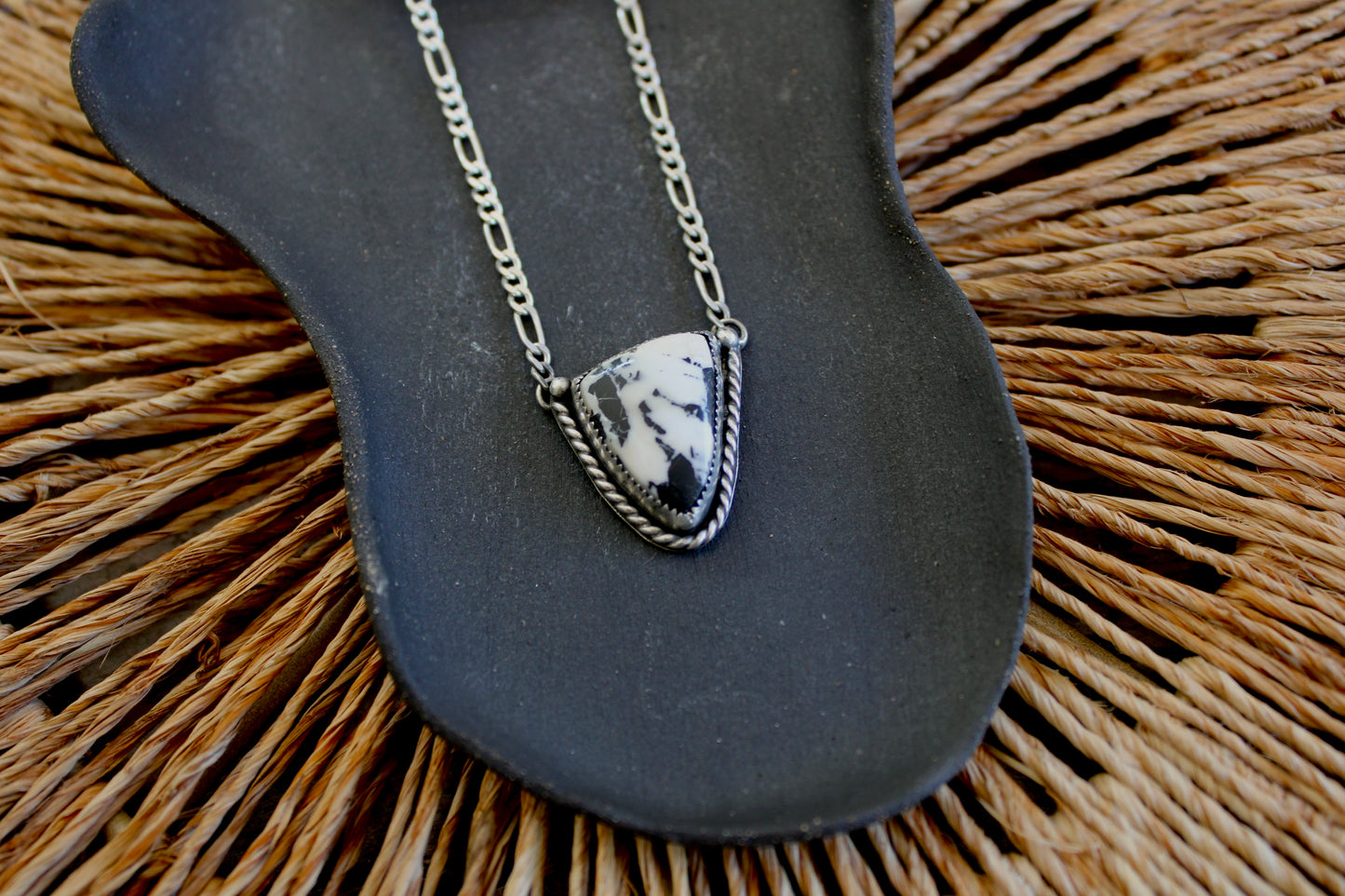 Figaro Chain White Buffalo Necklace