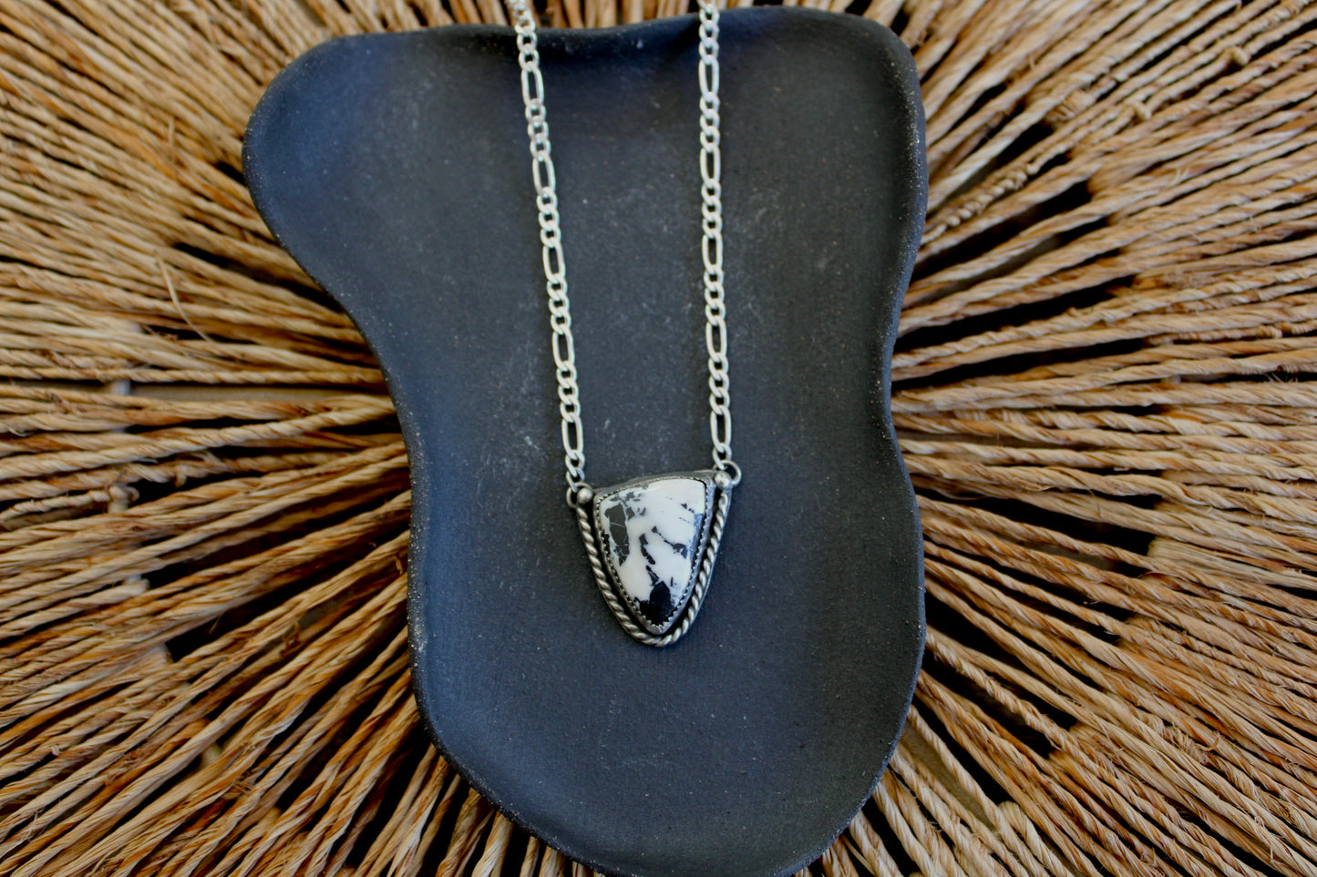 Figaro Chain White Buffalo Necklace