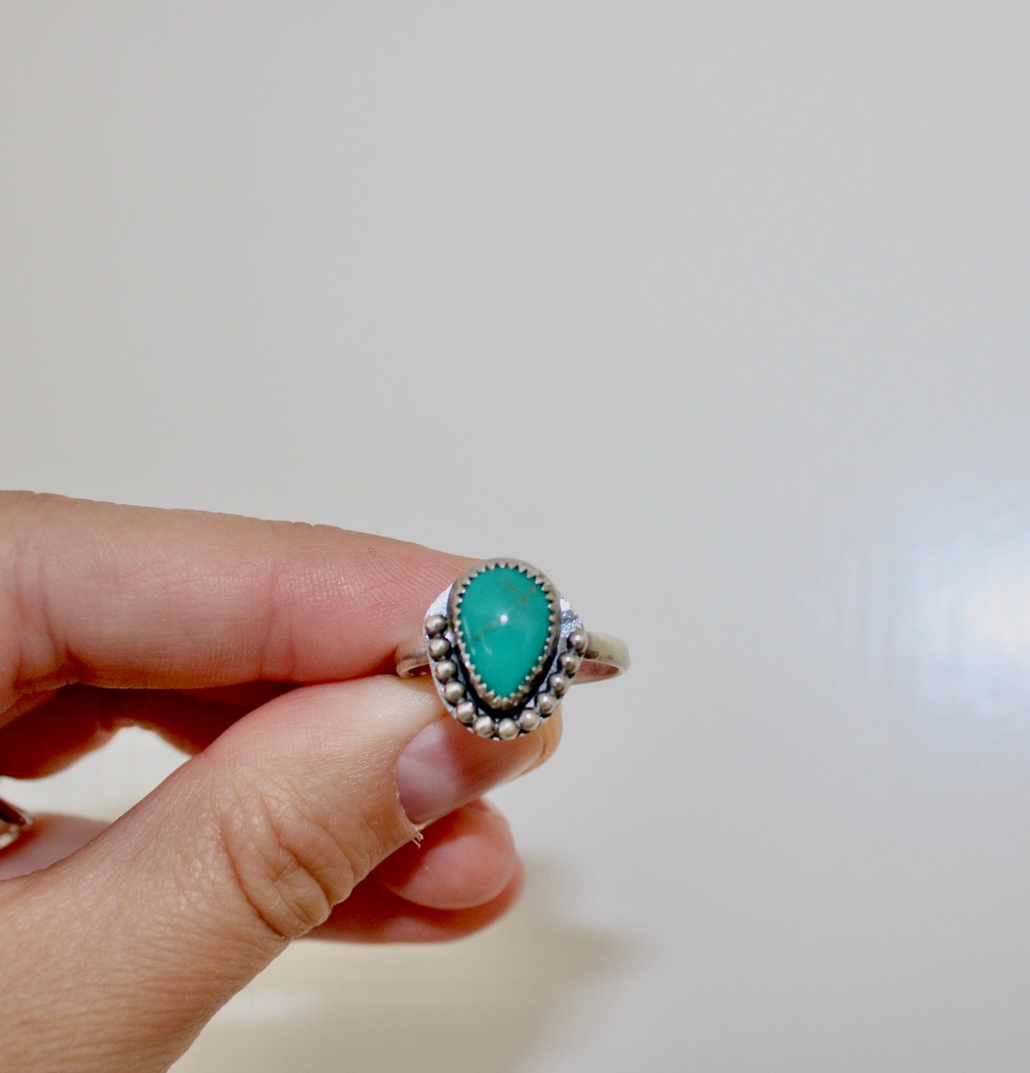Size 8.5 Sonoran Turquoise Sterling Silver Ring