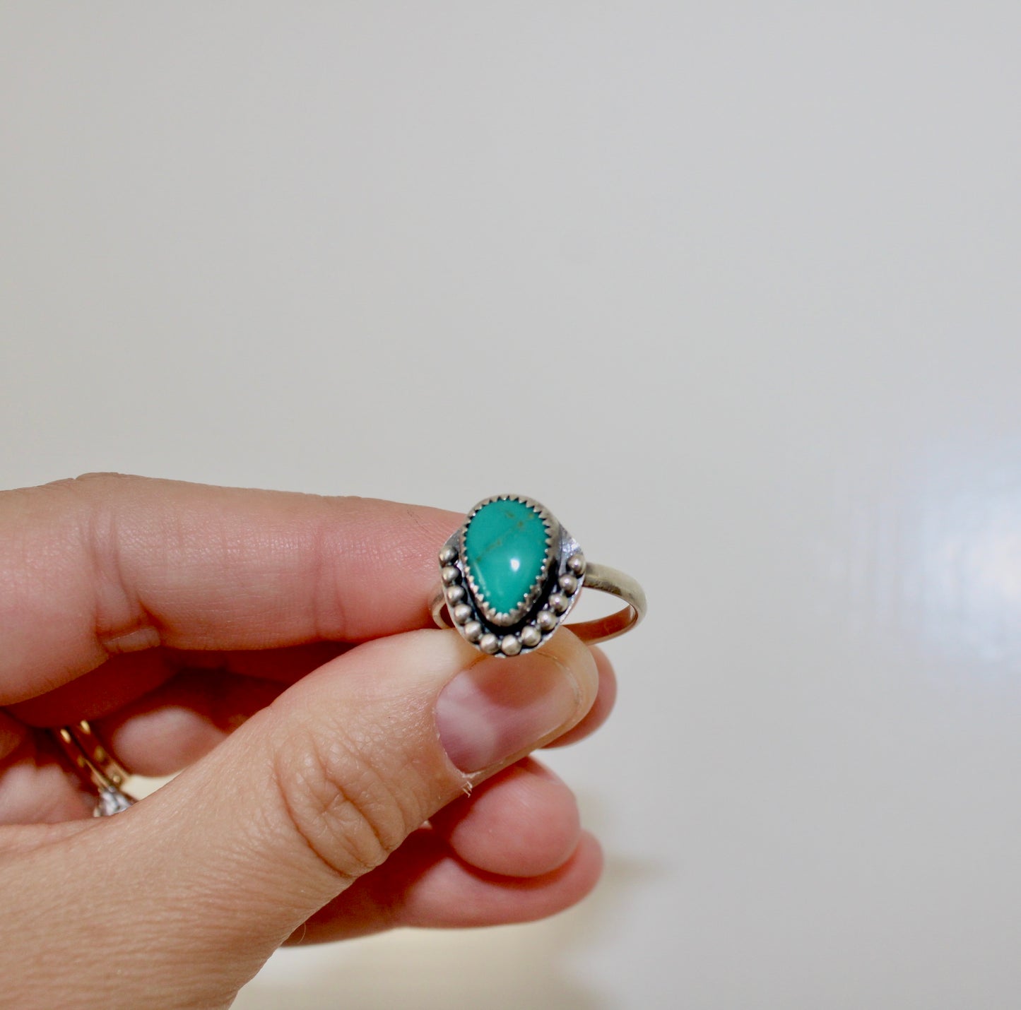 Size 8.5 Sonoran Turquoise Sterling Silver Ring
