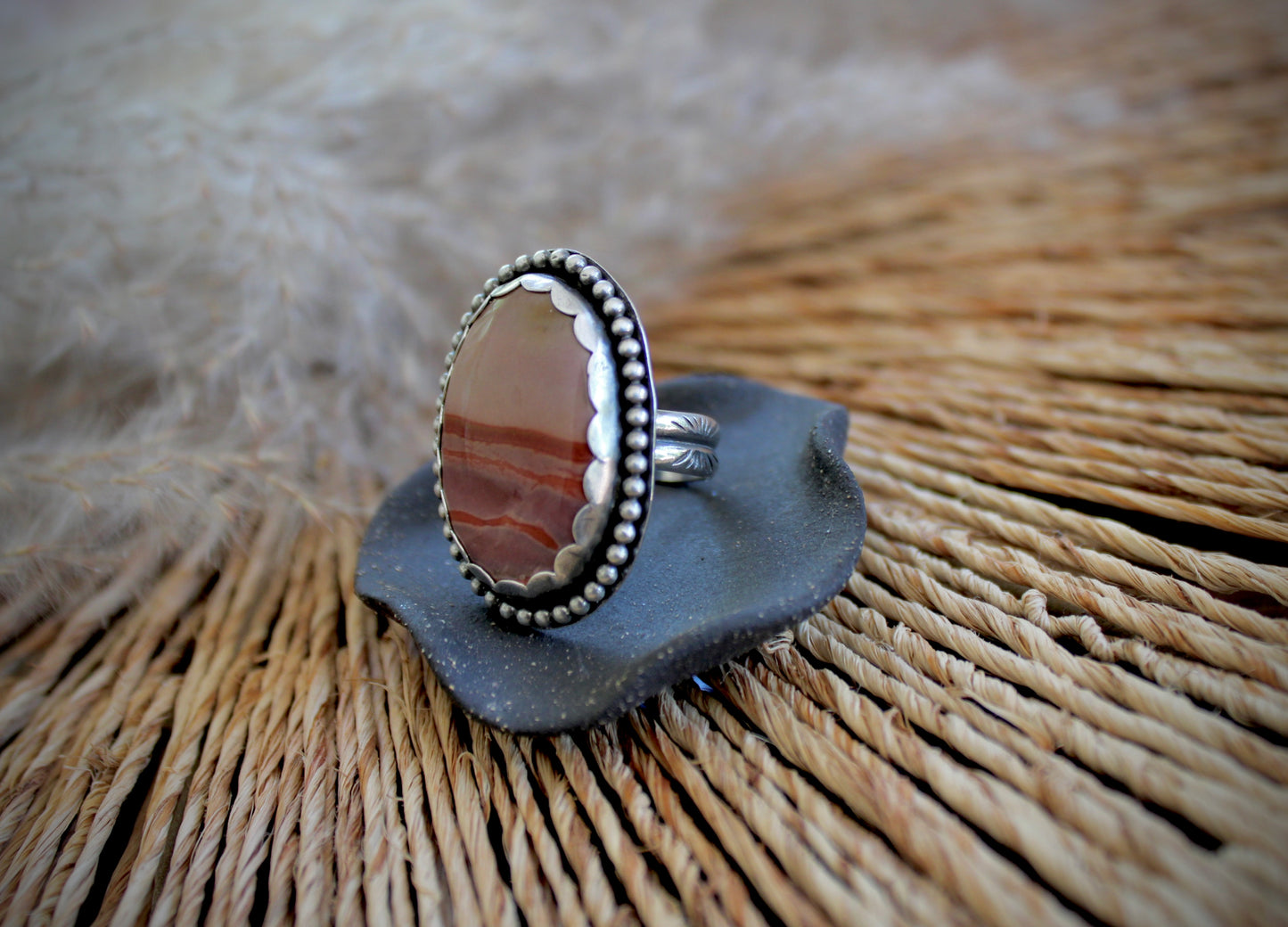 Size 7-Jasper Sterling Silver Ring