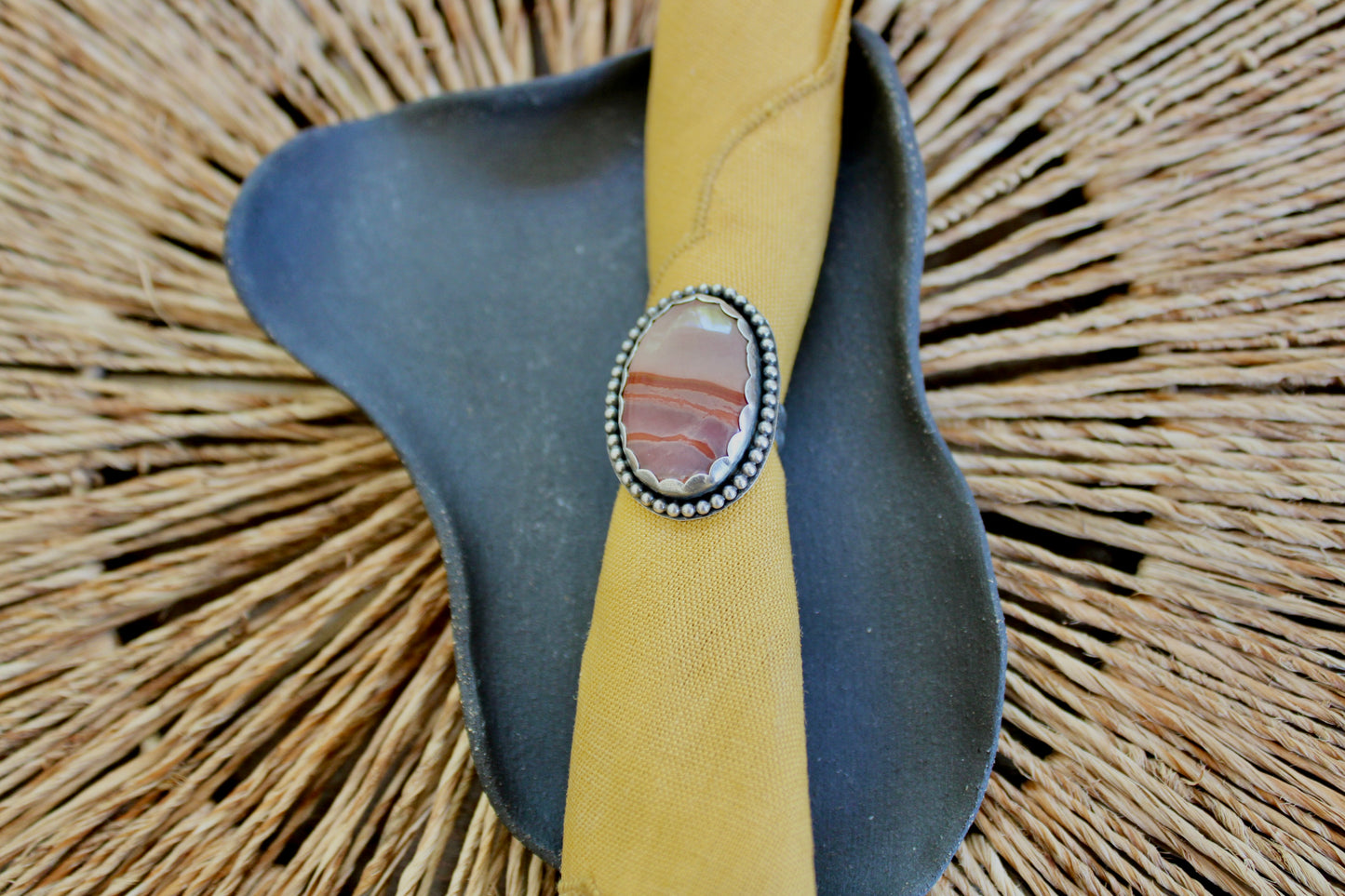 Size 7-Jasper Sterling Silver Ring