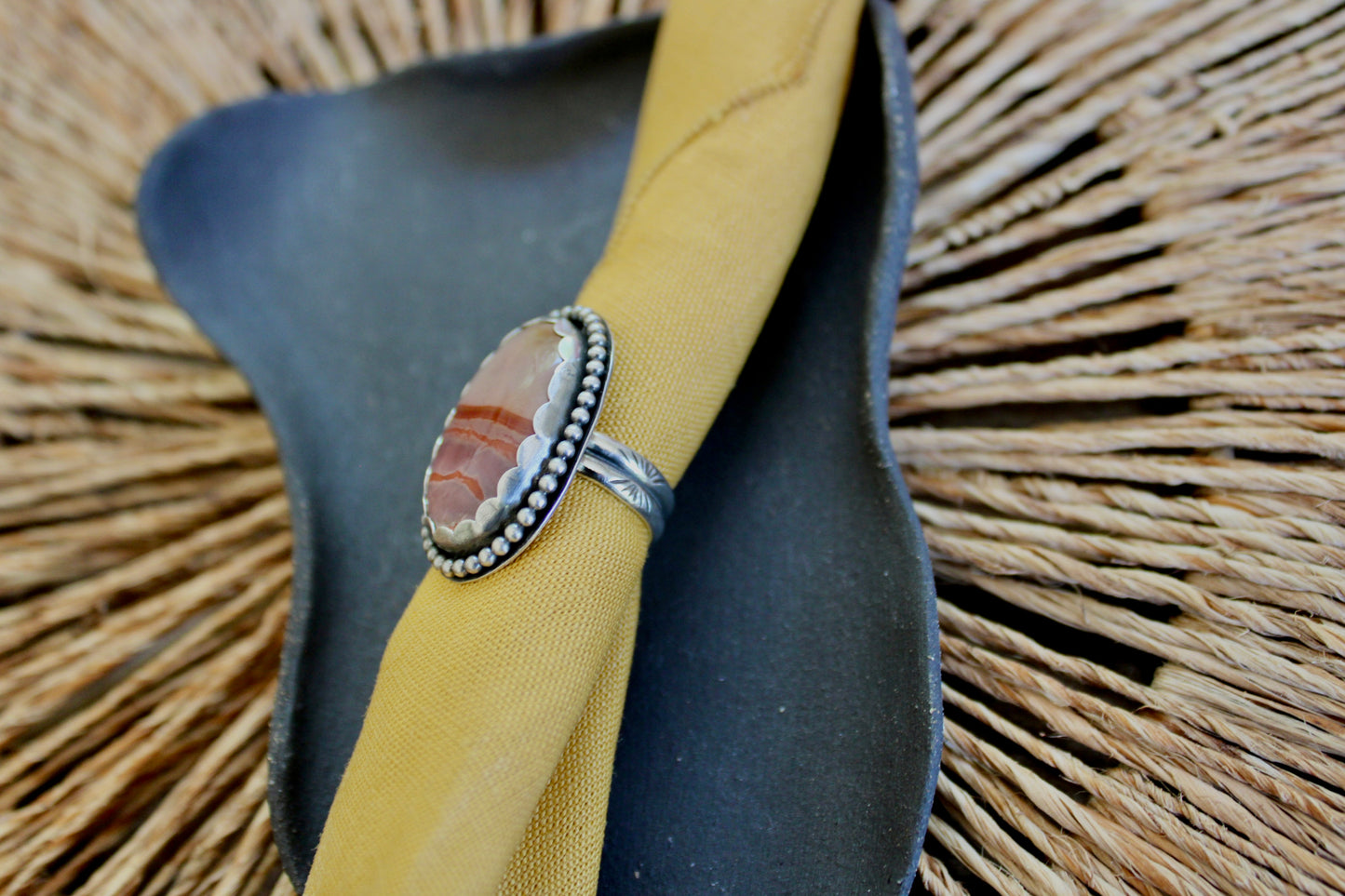Size 7-Jasper Sterling Silver Ring