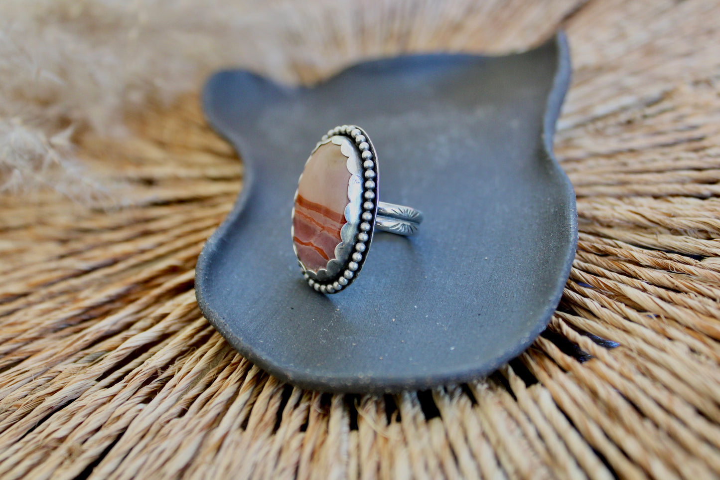 Size 7-Jasper Sterling Silver Ring