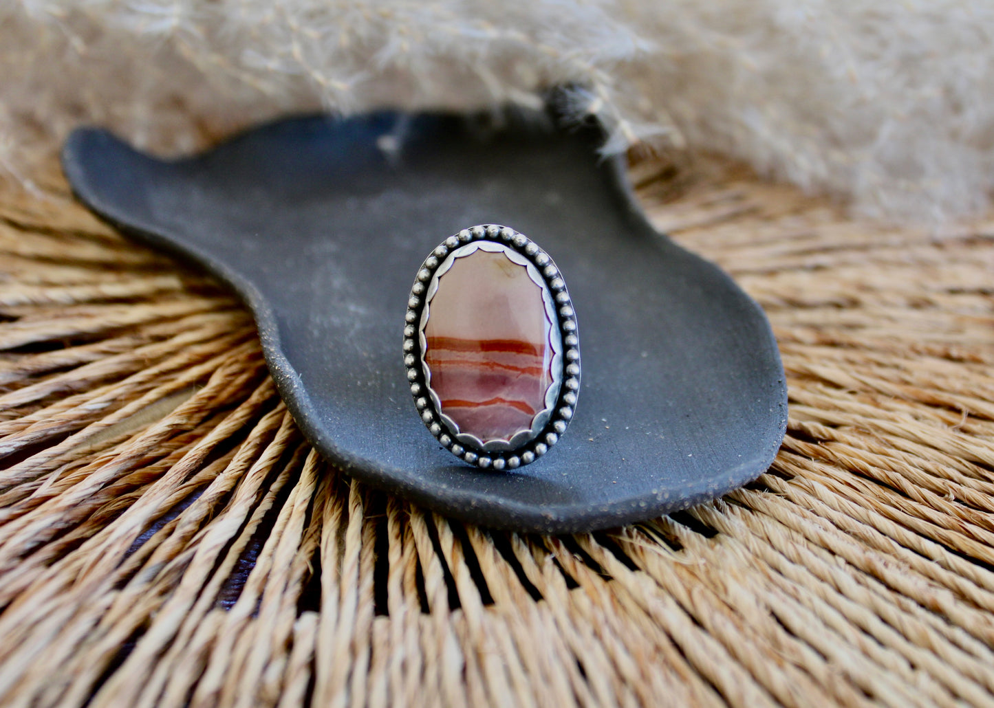 Size 7-Jasper Sterling Silver Ring