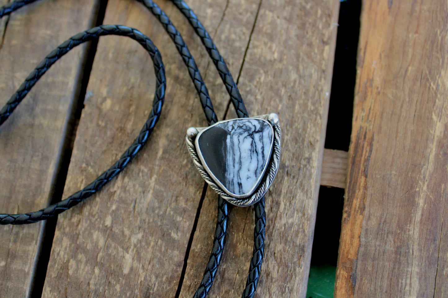 White Buffalo Turquoise Bolo Tie
