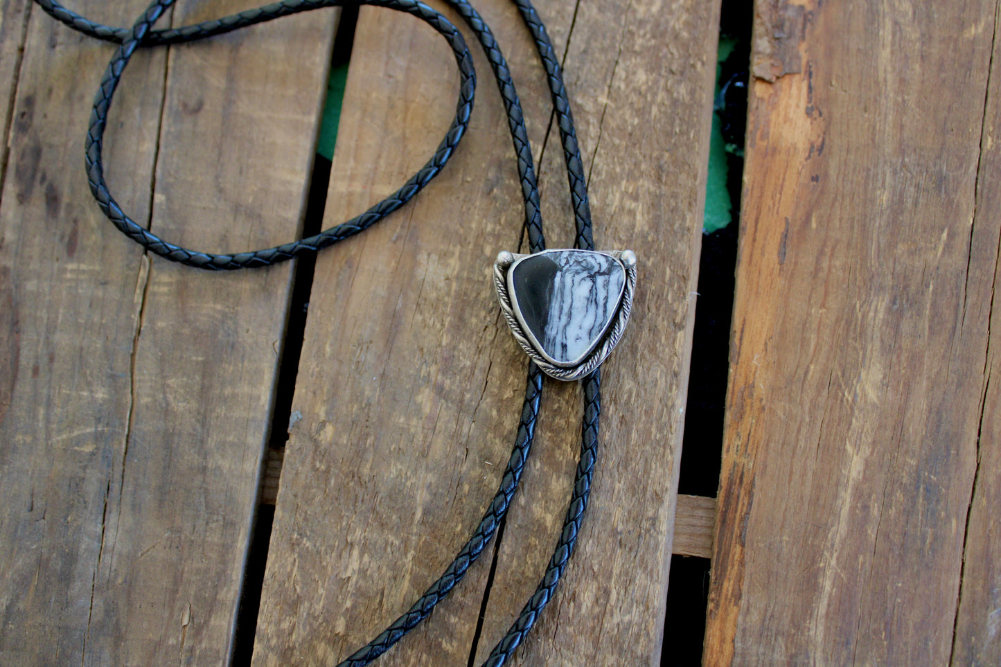 White Buffalo Turquoise Bolo Tie